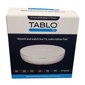 Tablo 4th Gen 2-Tuner Over-The-Air OTA DVR 128GB Pause Live TV TF1282B-01-CN
